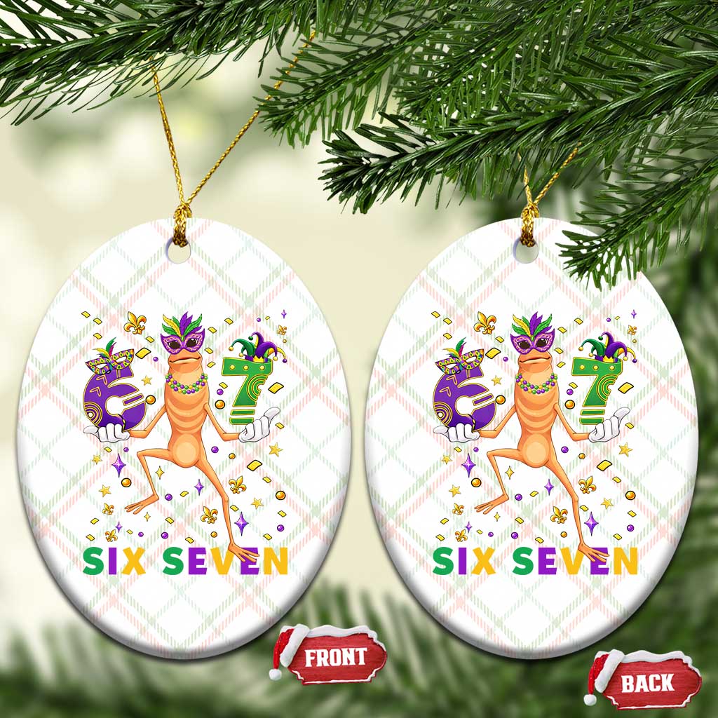 67 Mardi Gras Ceramic Ornament Marcus The Worm Carnival Trendy Meme TS14 Print Your Wear