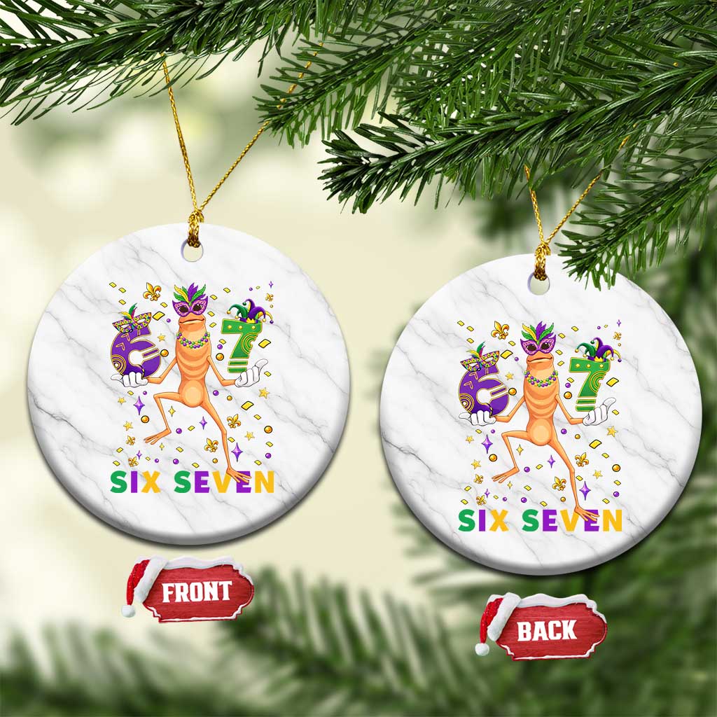 67 Mardi Gras Ceramic Ornament Marcus The Worm Carnival Trendy Meme TS14 1pc White Marble Print Your Wear