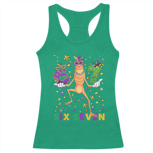 67 Mardi Gras Racerback Tank Top Marcus The Worm Carnival Trendy Meme TS14 Irish Green Print Your Wear