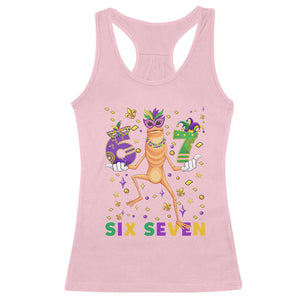 67 Mardi Gras Racerback Tank Top Marcus The Worm Carnival Trendy Meme TS14 Light Pink Print Your Wear