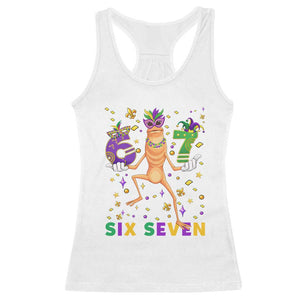 67 Mardi Gras Racerback Tank Top Marcus The Worm Carnival Trendy Meme TS14 White Print Your Wear