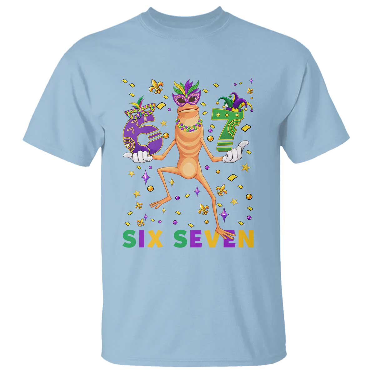 67 Mardi Gras T Shirt Marcus The Worm Carnival Trendy Meme TS14 Light Blue Print Your Wear