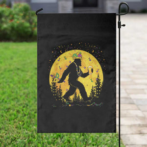 Mardi Gras Bigfoot Garden Flag Funny Sasquatch Carnival Trendy Meme TS14 Print Your Wear