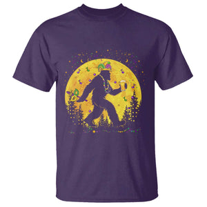 Mardi Gras Bigfoot T Shirt Funny Sasquatch Carnival Trendy Meme TS14 Purple Print Your Wear