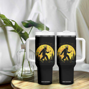 Mardi Gras Bigfoot Tumbler With Handle Funny Sasquatch Carnival Trendy Meme TS14 Print Your Wear