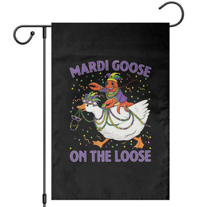 Funny Mardi Gras Garden Flag Goose Crawfish Carnival Trendy Meme TS14 Black Print Your Wear