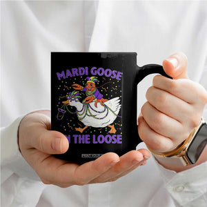 Funny Mardi Gras Coffee Mug Goose Crawfish Carnival Trendy Meme TS14 Print Your Wear