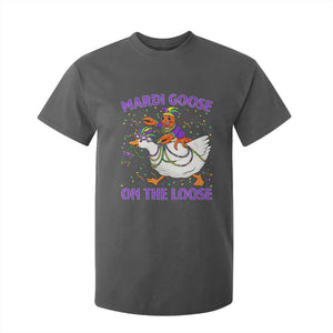 Funny Mardi Gras T Shirt For Kid Goose Crawfish Carnival Trendy Meme TS14 Dark Heather Print Your Wear