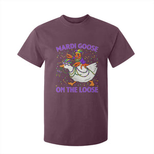 Funny Mardi Gras T Shirt For Kid Goose Crawfish Carnival Trendy Meme TS14 Maroon Print Your Wear