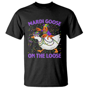 Funny Mardi Gras T Shirt Goose Crawfish Carnival Trendy Meme TS14 Black Print Your Wear