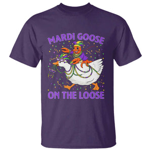 Funny Mardi Gras T Shirt Goose Crawfish Carnival Trendy Meme TS14 Purple Print Your Wear