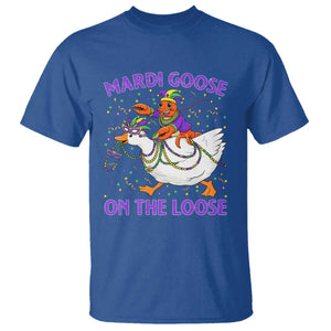 Funny Mardi Gras T Shirt Goose Crawfish Carnival Trendy Meme TS14 Royal Blue Print Your Wear