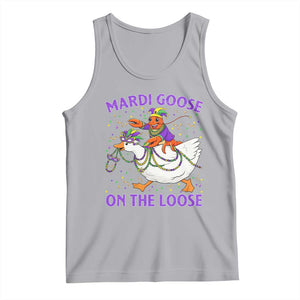 Funny Mardi Gras Tank Top Goose Crawfish Carnival Trendy Meme TS14 Athletic Heather Print Your Wear