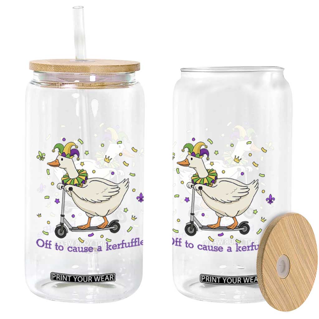 Mardi Gras Silly Goose Glass Can Off To Cause A Kerfuffle TS14 Print Your Wear