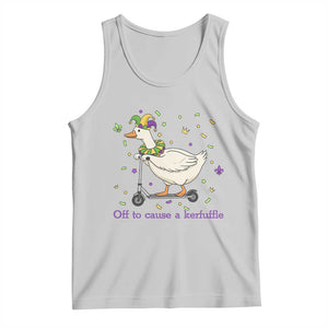 Mardi Gras Silly Goose Tank Top Off To Cause A Kerfuffle TS14 Ash Print Your Wear