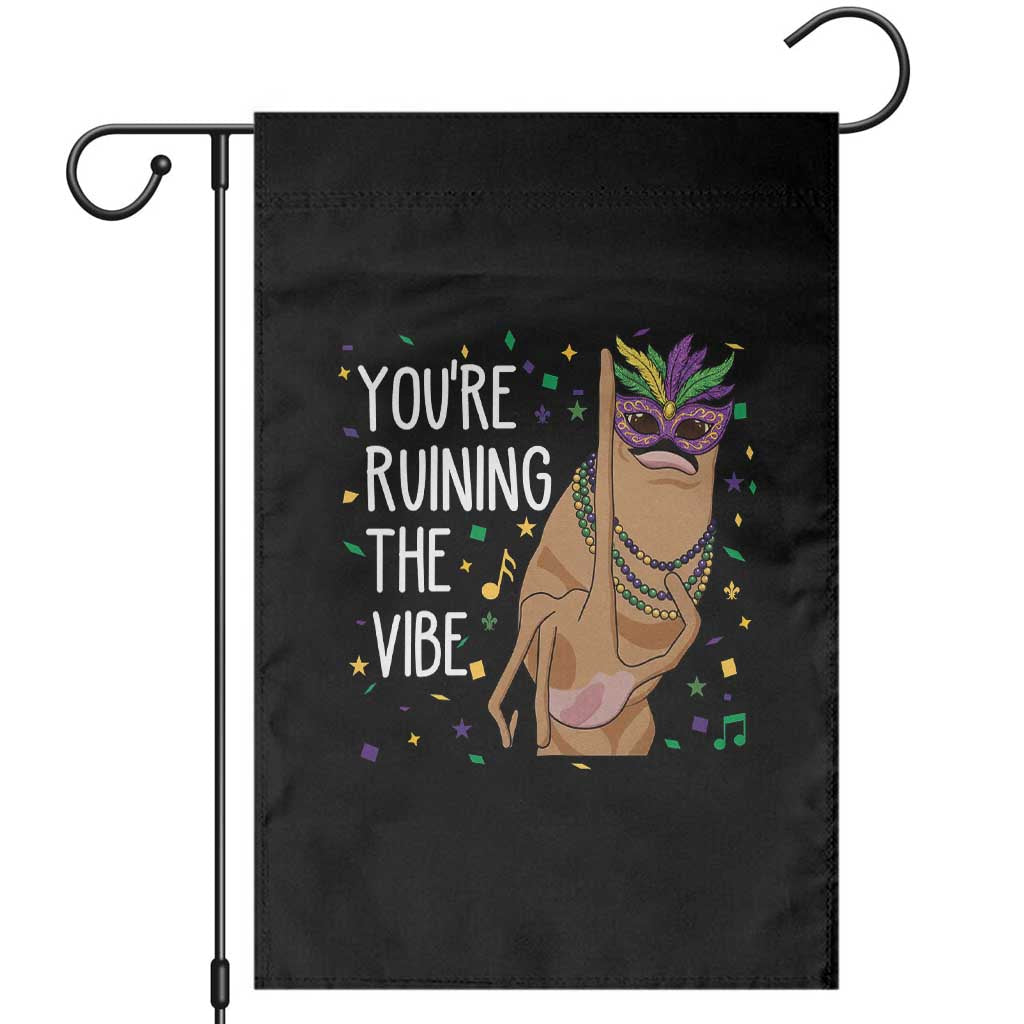 Funny Mardi Gras Garden Flag Marcus The Worm Carnival Trendy Meme TS14 Black Print Your Wear