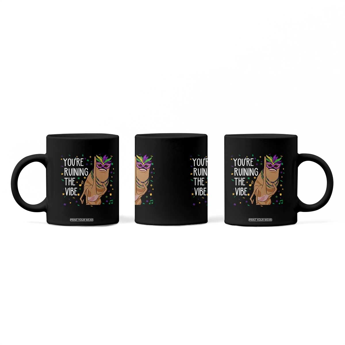 Funny Mardi Gras Coffee Mug Marcus The Worm Carnival Trendy Meme TS14 Print Your Wear