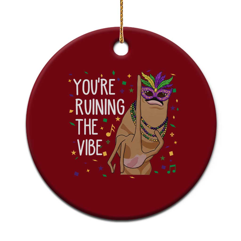 Funny Mardi Gras Ceramic Ornament Marcus The Worm Carnival Trendy Meme TS14 1pc Red Print Your Wear