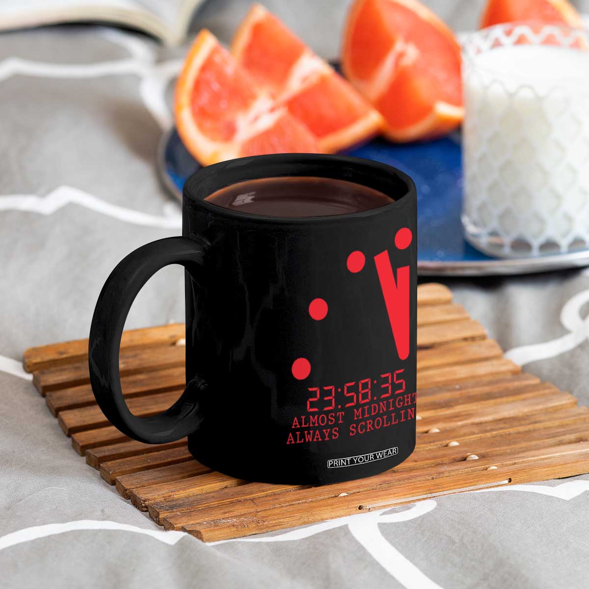 Doomsday Clock Armageddon Coffee Mug Almost Midnight Always Scrolling TS14 Print Your Wear