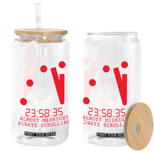 Doomsday Clock Armageddon Glass Can Almost Midnight Always Scrolling TS14 Print Your Wear