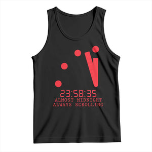 Doomsday Clock Armageddon Tank Top Almost Midnight Always Scrolling TS14 Black Print Your Wear