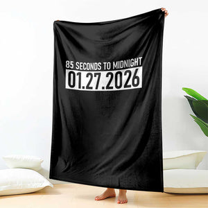 Doomsday Clock Armageddon Throw Blanket 85 Second To Midnight TS14 Print Your Wear