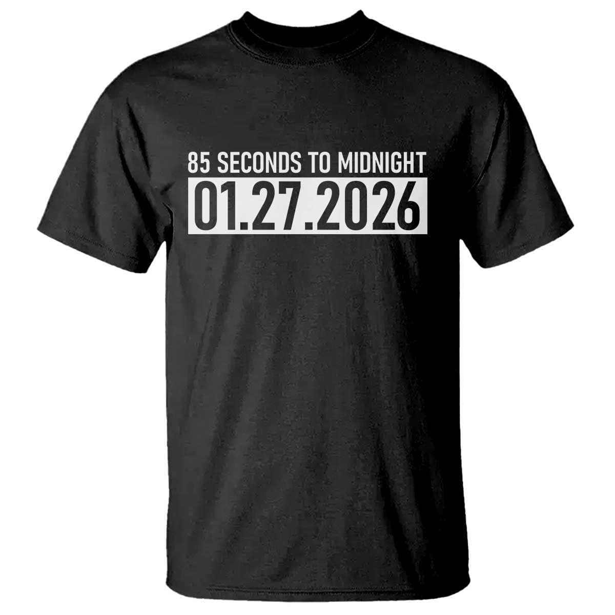 Doomsday Clock Armageddon T Shirt 85 Second To Midnight TS14 Black Print Your Wear