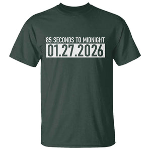 Doomsday Clock Armageddon T Shirt 85 Second To Midnight TS14 Dark Forest Green Print Your Wear