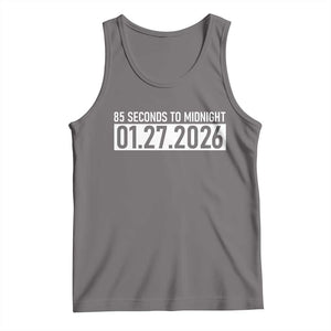 Doomsday Clock Armageddon Tank Top 85 Second To Midnight TS14 Deep Heather Print Your Wear