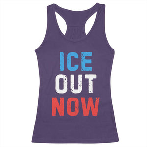 Ice Out Racerback Tank Top Minneapolis Resist ICE Immigration Rights Protest TS14 Purple Print Your Wear