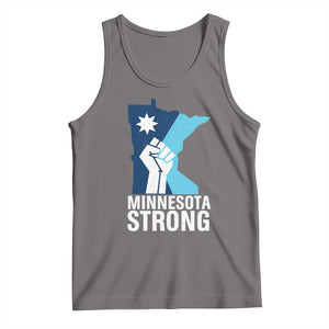 Minnesota Strong Tank Top Minneapolis Resist ICE Immigration Human Rights Protest TS14 Deep Heather Print Your Wear