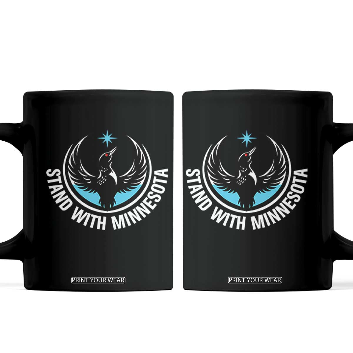 Minnesota Strong Coffee Mug Stand With Minnesota Anti ICE Immigration Rights Protest TS14 Black Print Your Wear
