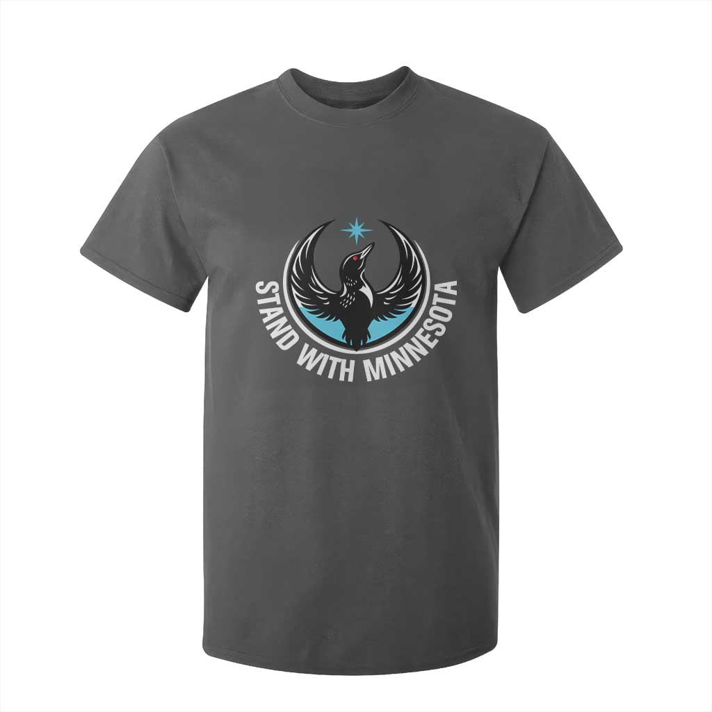 Minnesota Strong T Shirt For Kid Stand With Minnesota Anti ICE Immigration Rights Protest TS14 Dark Heather Print Your Wear