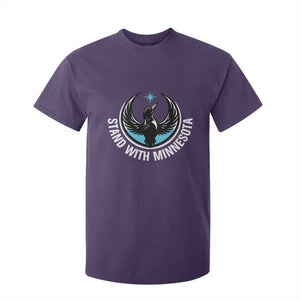Minnesota Strong T Shirt For Kid Stand With Minnesota Anti ICE Immigration Rights Protest TS14 Purple Print Your Wear