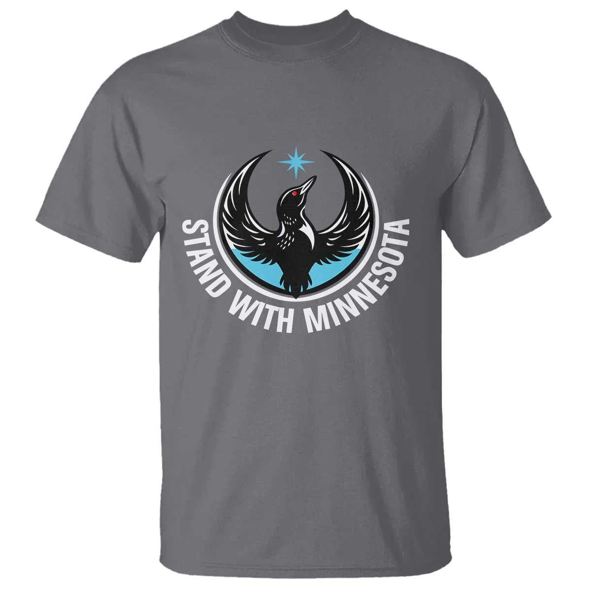 Minnesota Strong T Shirt Stand With Minnesota Anti ICE Immigration Rights Protest TS14 Charcoal Print Your Wear
