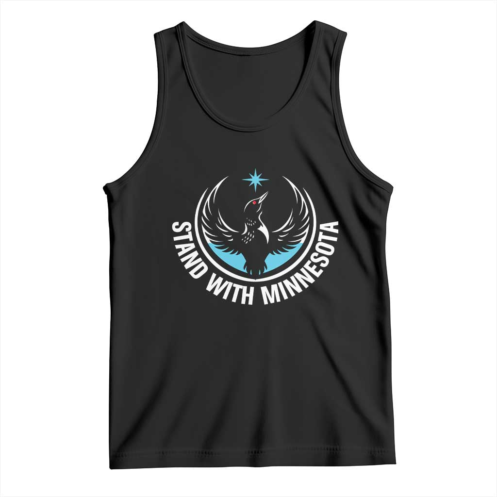 Minnesota Strong Tank Top Stand With Minnesota Anti ICE Immigration Rights Protest TS14 Black Print Your Wear