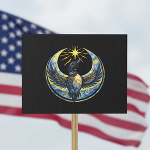 Minnesota Strong Protest Sign Minneapolis Loon Starry Night Van Gogh TS14 Horizontal 18" × 24" Black Print Your Wear