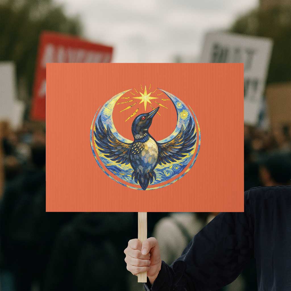 Minnesota Strong Protest Sign Minneapolis Loon Starry Night Van Gogh TS14 Horizontal 18