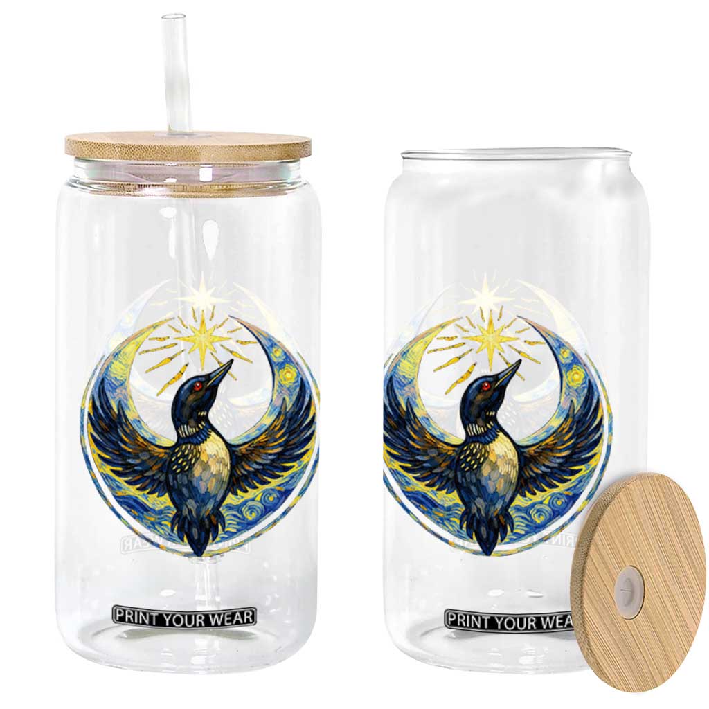 Minnesota Strong Glass Can Minneapolis Loon Starry Night Van Gogh TS14 Print Your Wear
