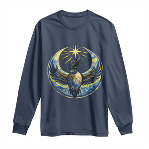 Minnesota Strong Long Sleeve Shirt Minneapolis Loon Starry Night Van Gogh TS14 Navy Print Your Wear