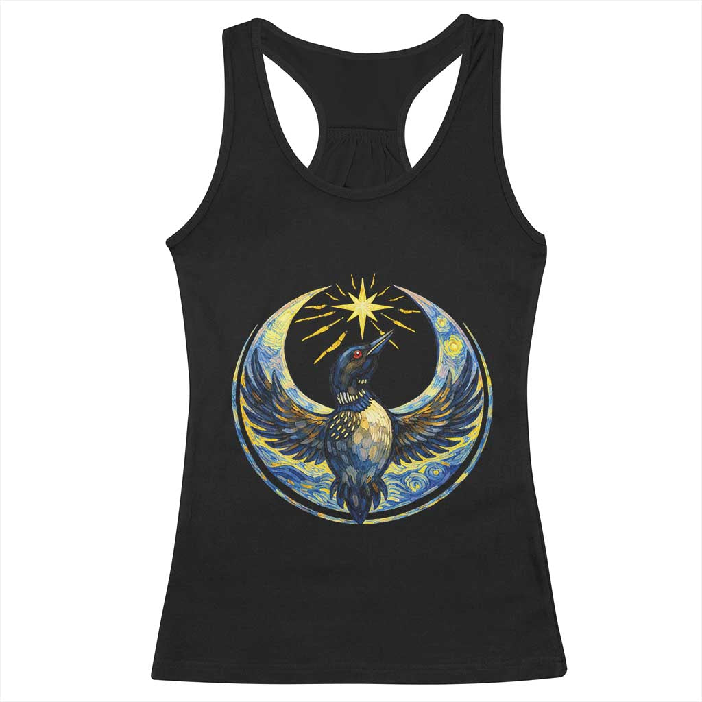 Minnesota Strong Racerback Tank Top Minneapolis Loon Starry Night Van Gogh TS14 Black Print Your Wear