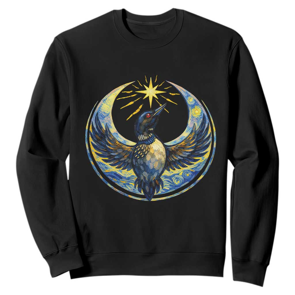 Minnesota Strong Sweatshirt Minneapolis Loon Starry Night Van Gogh TS14 Black Print Your Wear