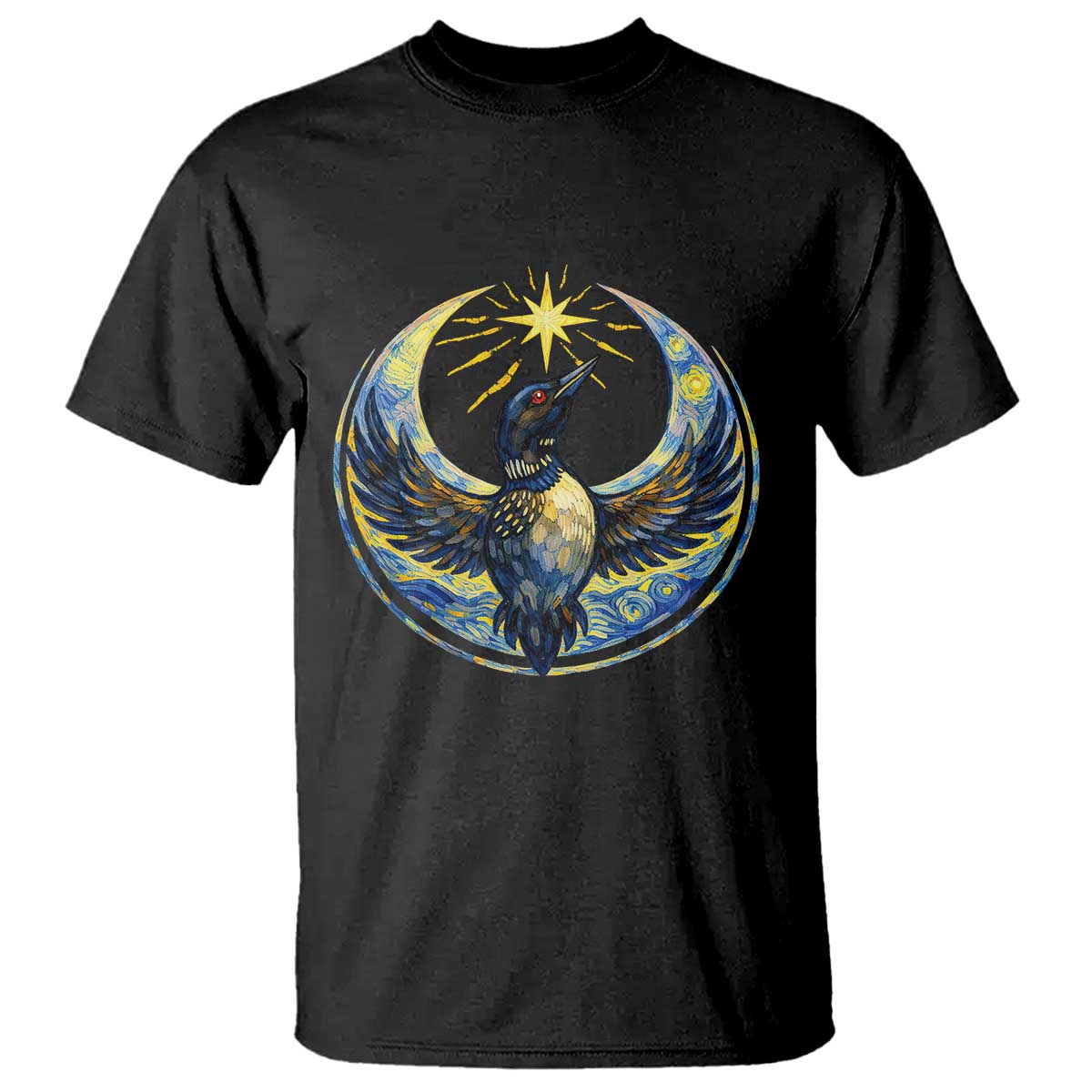 Minnesota Strong T Shirt Minneapolis Loon Starry Night Van Gogh TS14 Black Print Your Wear