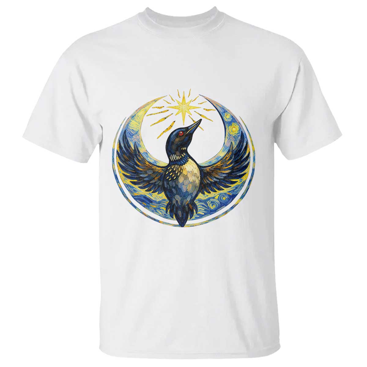 Minnesota Strong T Shirt Minneapolis Loon Starry Night Van Gogh TS14 White Print Your Wear