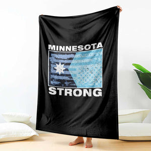 Minnesota Strong Throw Blanket MN State Flag Political Protest MN Resistance Abolish ICE TS14 Print Your Wear