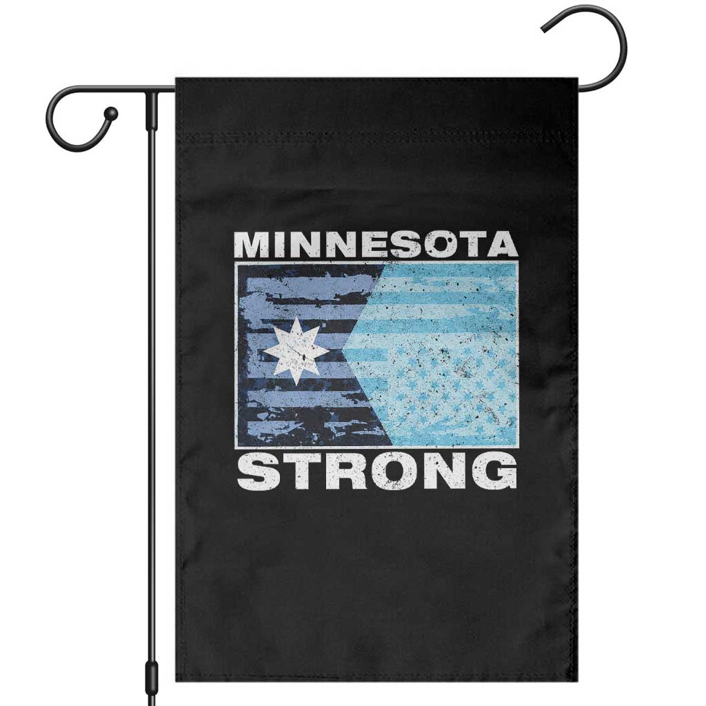 Minnesota Strong Garden Flag MN State Flag Political Protest MN Resistance Abolish ICE TS14 Black Print Your Wear