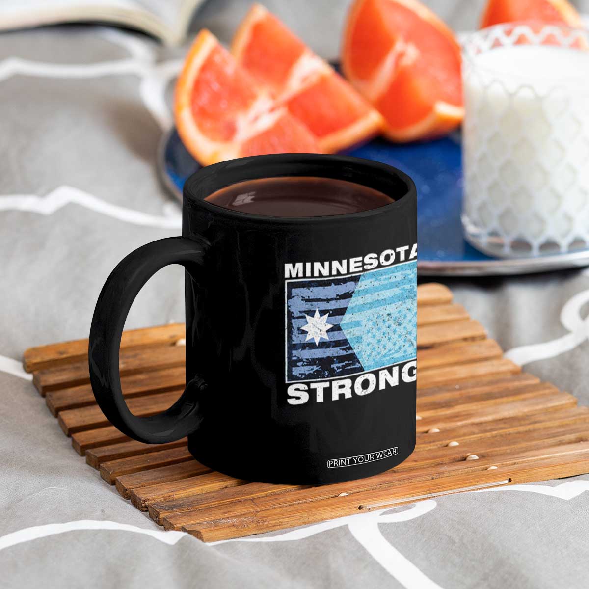 Minnesota Strong Coffee Mug MN State Flag Political Protest MN Resistance Abolish ICE TS14 Print Your Wear