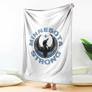 Minnesota Strong Throw Blanket MN State Bird Loon Resistance Political Protest TS14 Print Your Wear