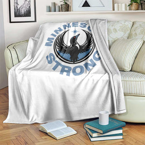 Minnesota Strong Throw Blanket MN State Bird Loon Resistance Political Protest TS14 Print Your Wear
