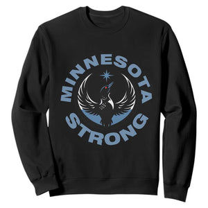 Minnesota Strong Sweatshirt MN State Bird Loon Resistance Political Protest TS14 Black Print Your Wear